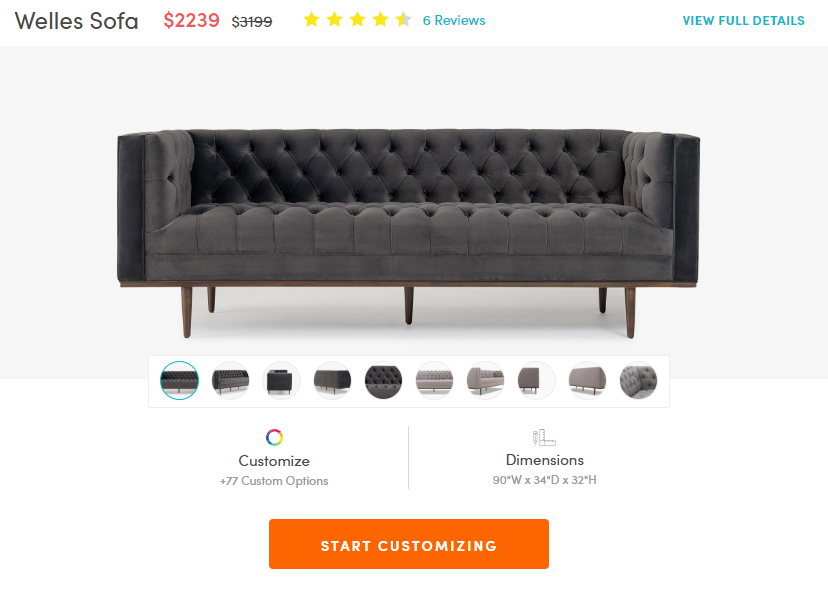 10 Online Furniture Brands With Customizable Couches for Picky Decorators